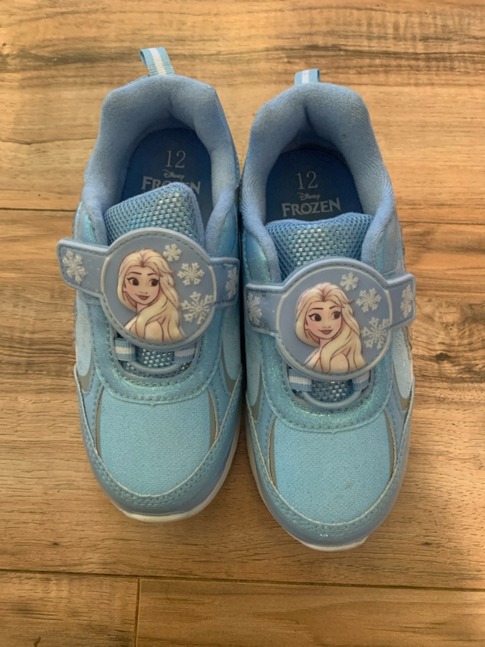 Disney Frozen Elsa Light Blue Kids Sneakers
